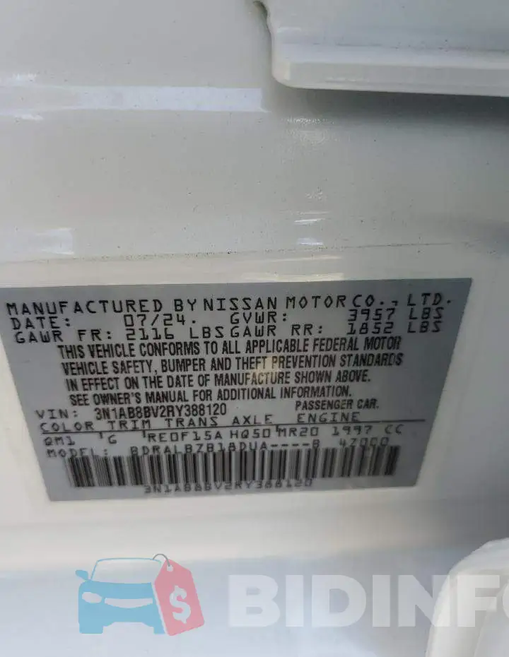 3N1AB8BV2RY388120 Photo# 12