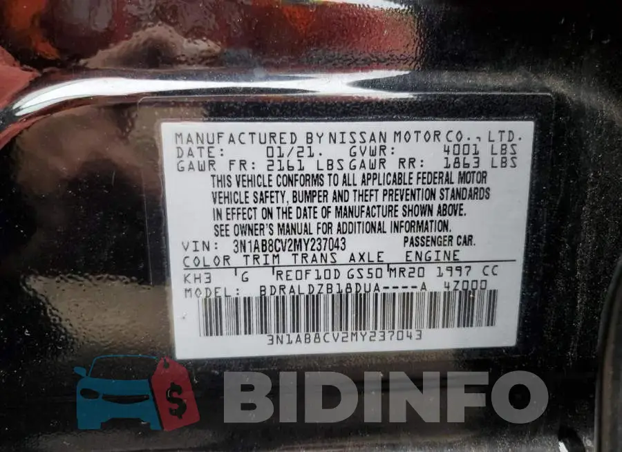 3N1AB8CV2MY237043 Photo# 12