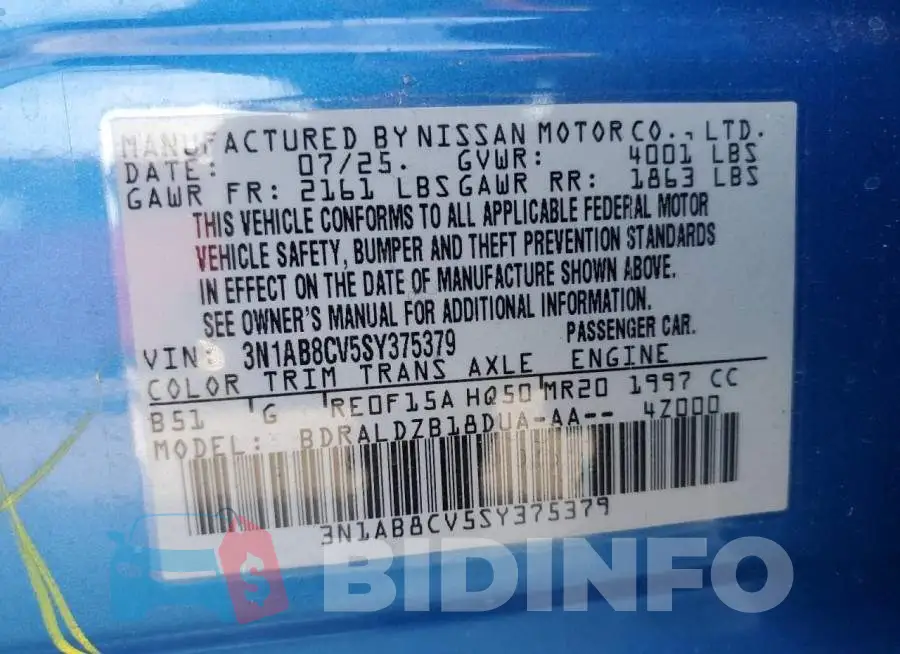 3N1AB8CV5SY375379 Photo# 12