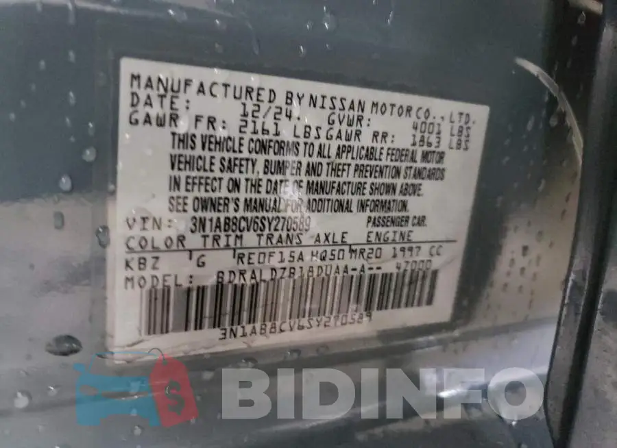 3N1AB8CV6SY270589 Photo# 12