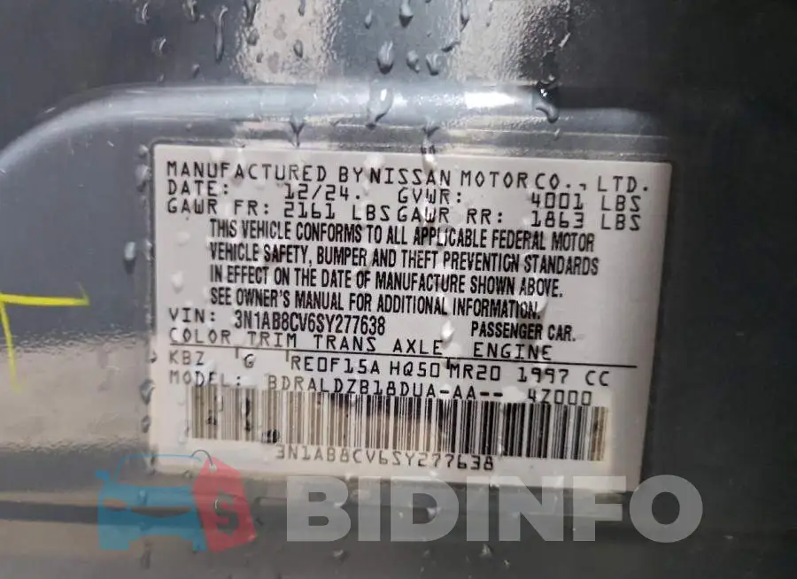 3N1AB8CV6SY277638 Photo# 12
