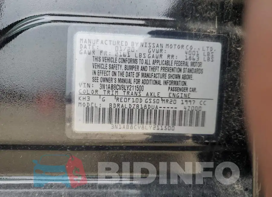 3N1AB8CV8LY211500 Photo# 12