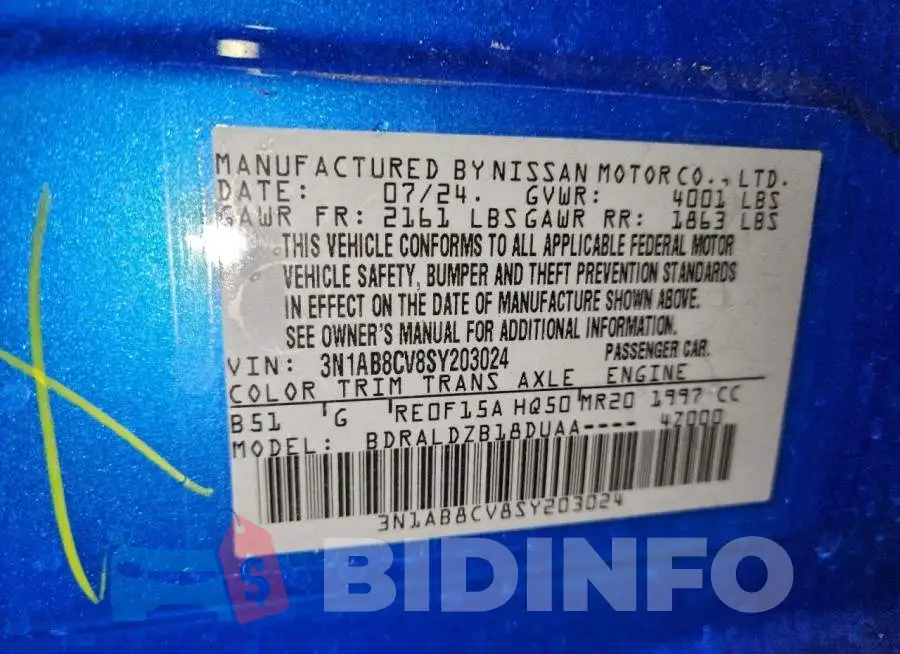 3N1AB8CV8SY203024 Photo# 13