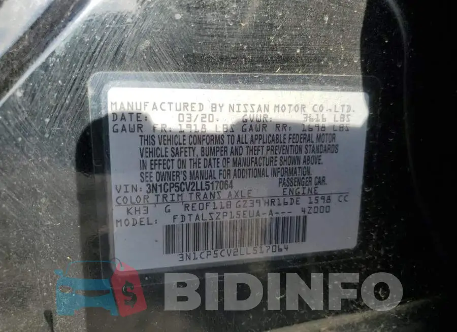 3N1CP5CV2LL517064 Photo# 14