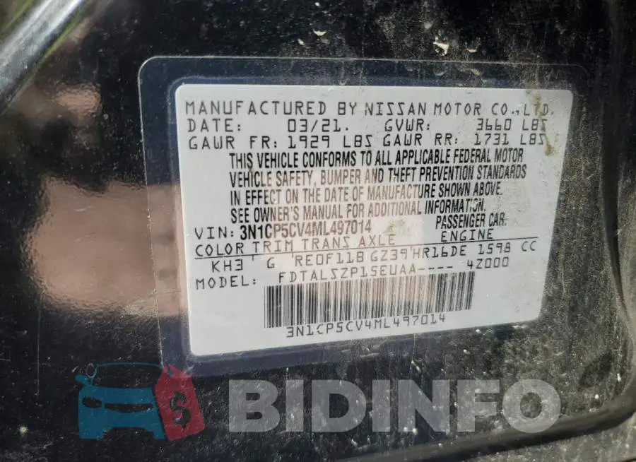 3N1CP5CV4ML497014 Photo# 13