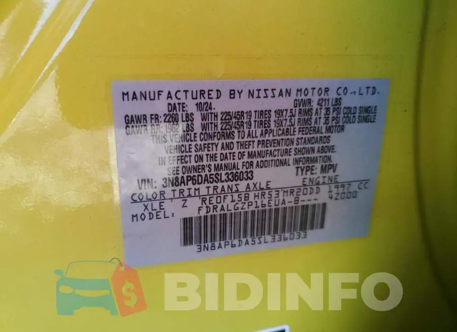 3N8AP6DA5SL336033 Photo# 14
