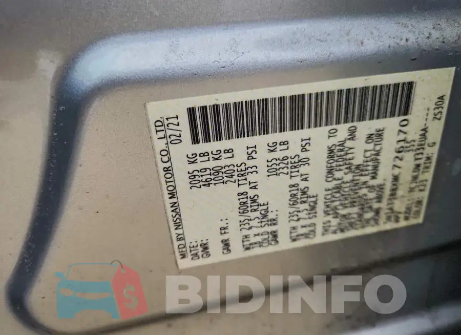 5N1AT3BBXMC726170 Photo# 13