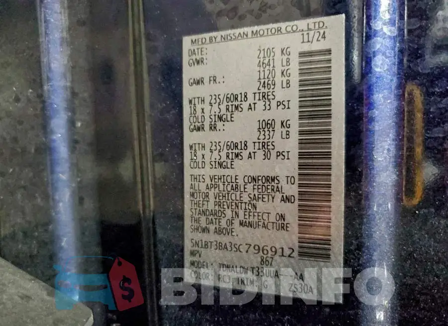 5N1BT3BA3SC796912 Photo# 14