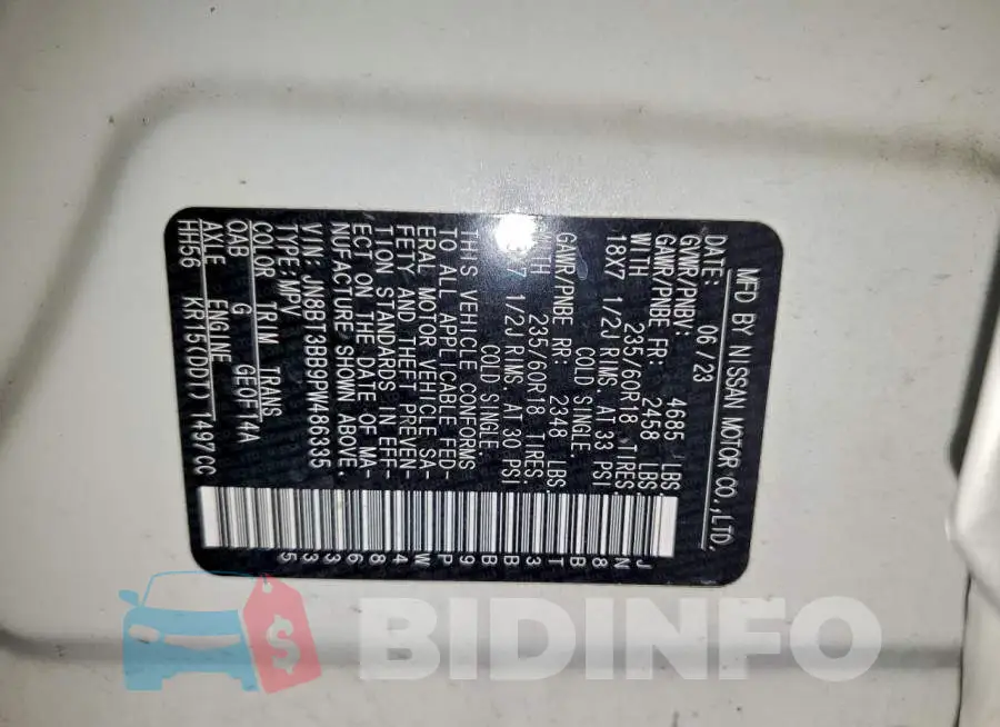JN8BT3BB9PW486335 Photo# 13
