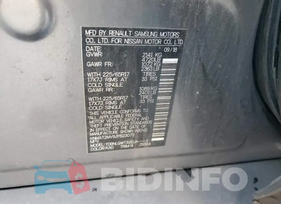 KNMAT2MV9JP623073 Photo# 13