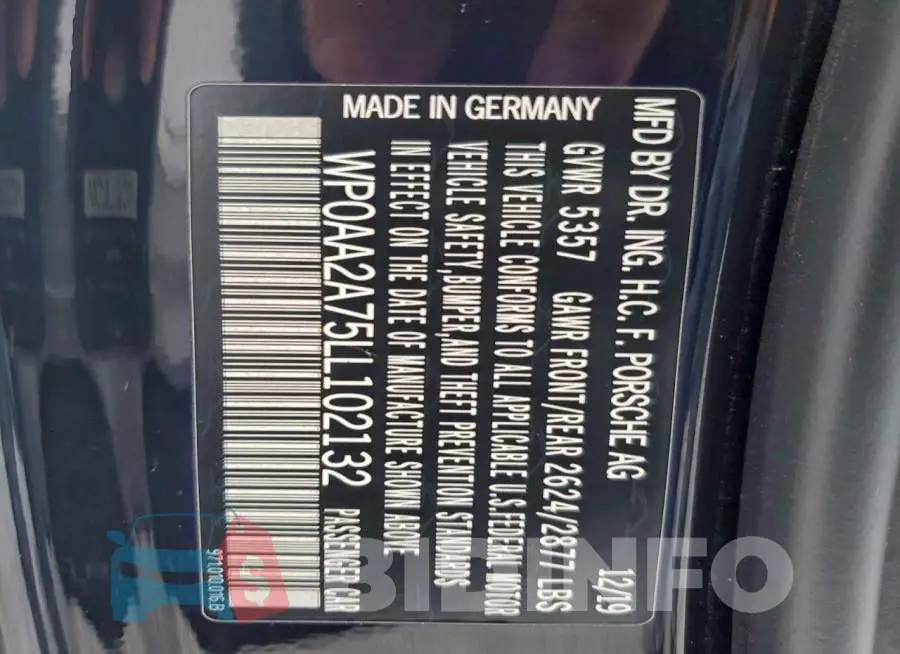 WP0AA2A75LL102132 Photo# 12