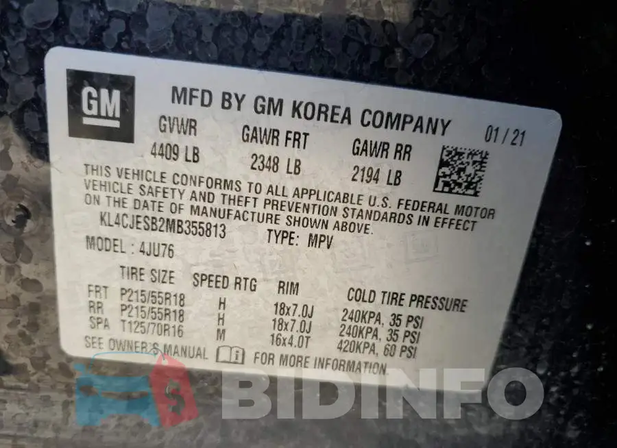 KL4CJESB2MB355813 Photo# 13