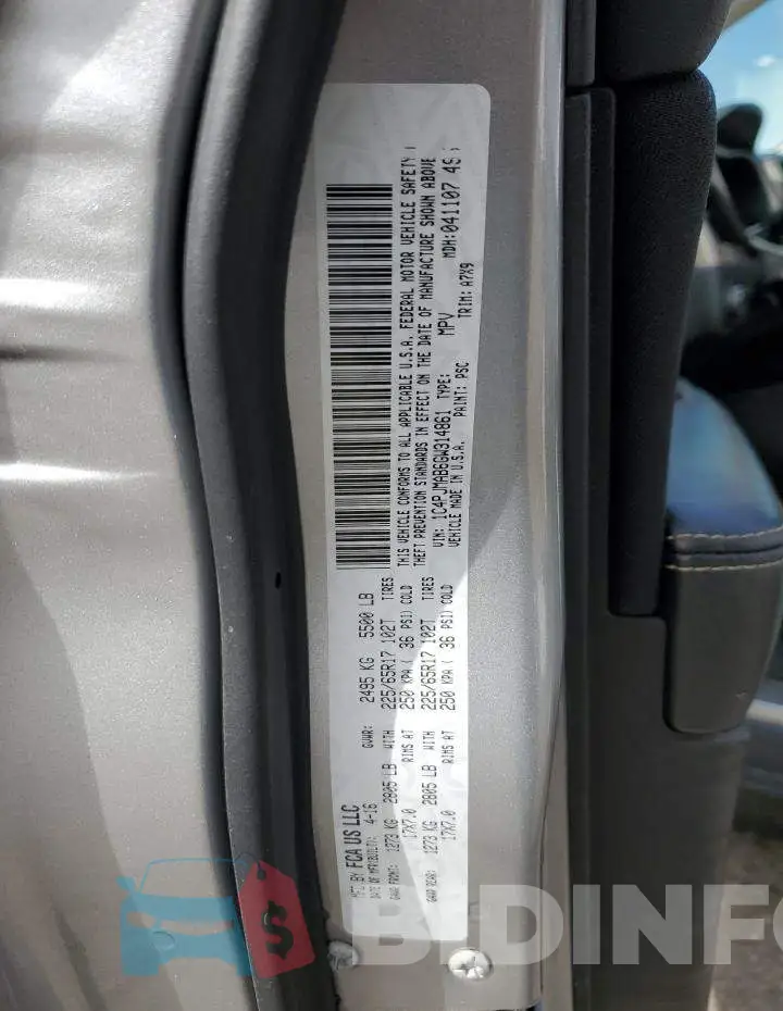 1C4PJMAB6GW314861 Photo# 13