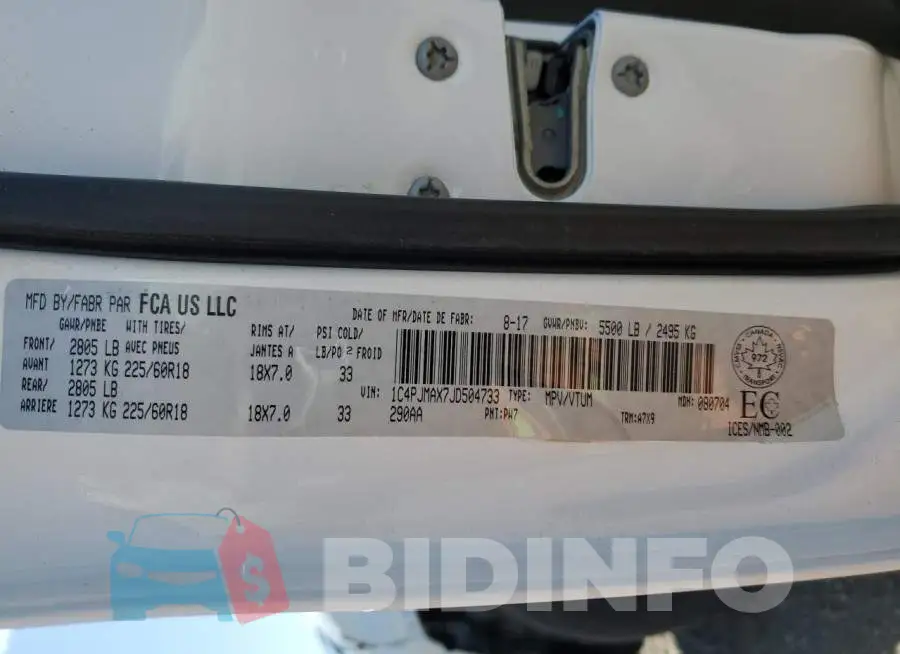 1C4PJMAX7JD504733 Photo# 14