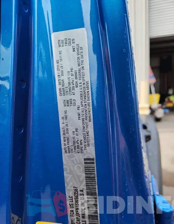 1C4PJXFN1SW663567 Photo# 13