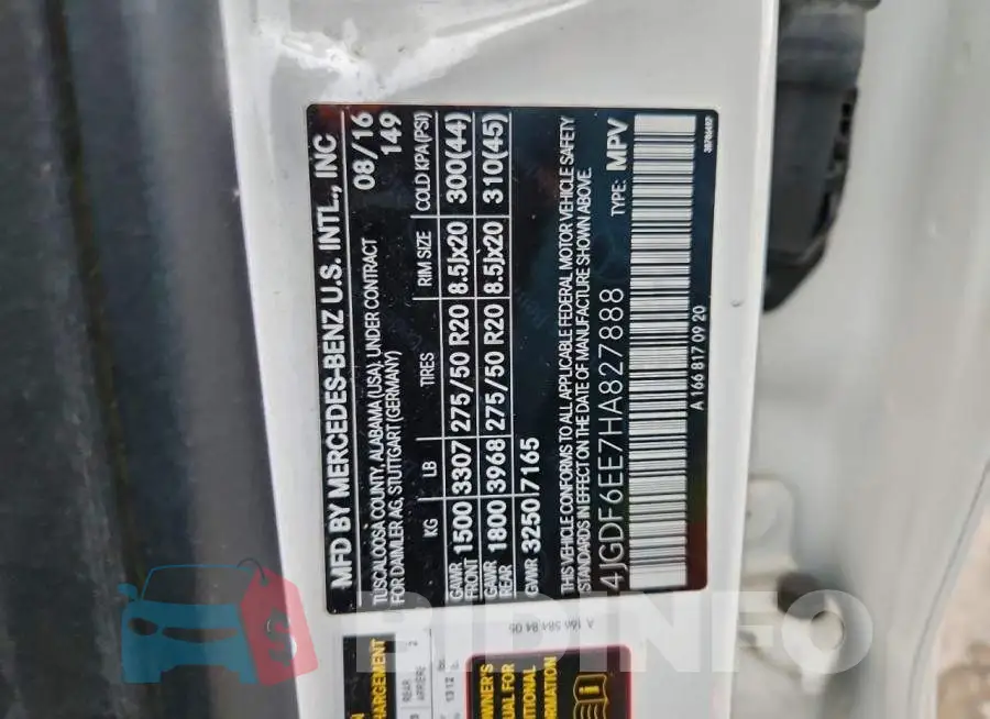 4JGDF6EE7HA827888 Photo# 13