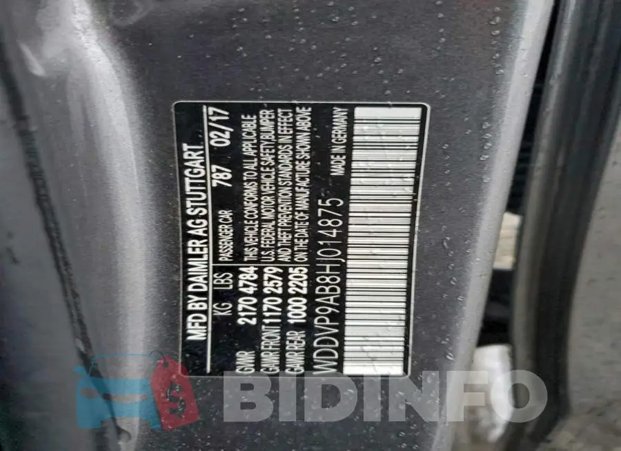 WDDVP9AB8HJ014875 Photo# 13