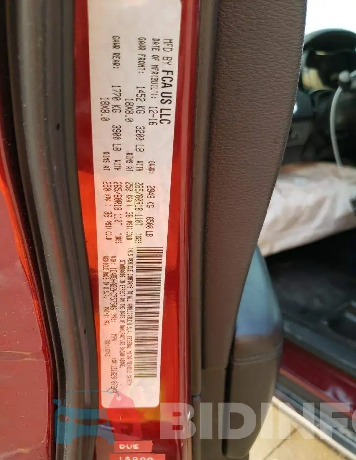 1C4RDHAG2HC757546 Photo# 13