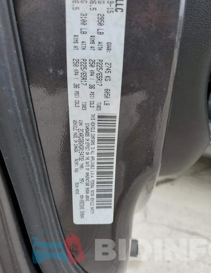 2C4RDGBGXGR154732 Photo# 14