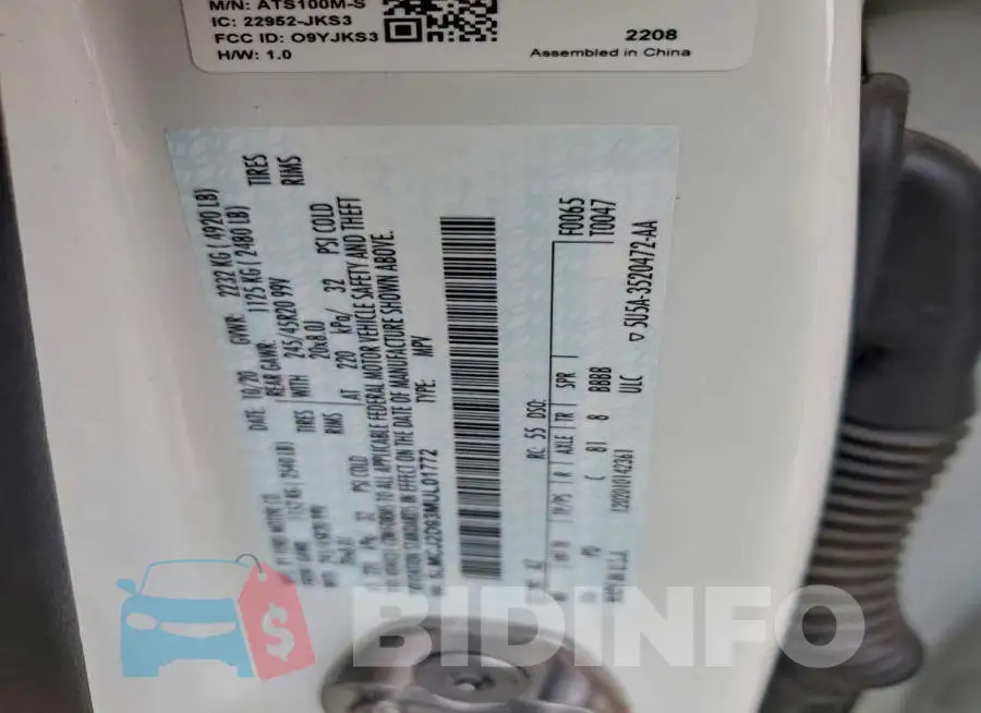 5LMCJ2D93MUL01772 Photo# 13