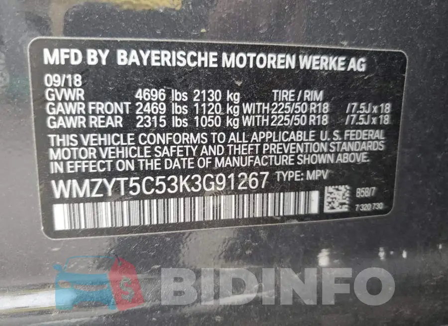 WMZYT5C53K3G91267 Photo# 13