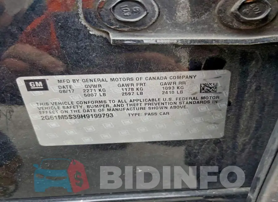 2G61M5S39H9199793 Photo# 13