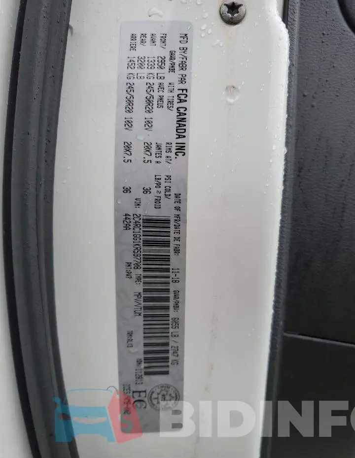 2C4RC1GG1KR597708 Photo# 13