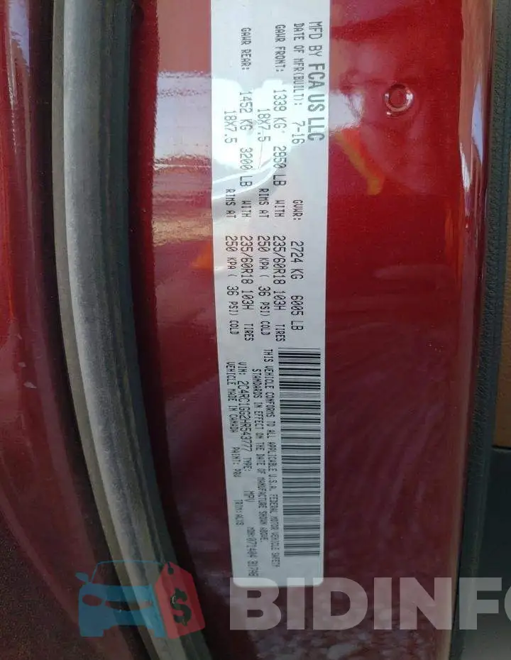 2C4RC1GG2HR543777 Photo# 13