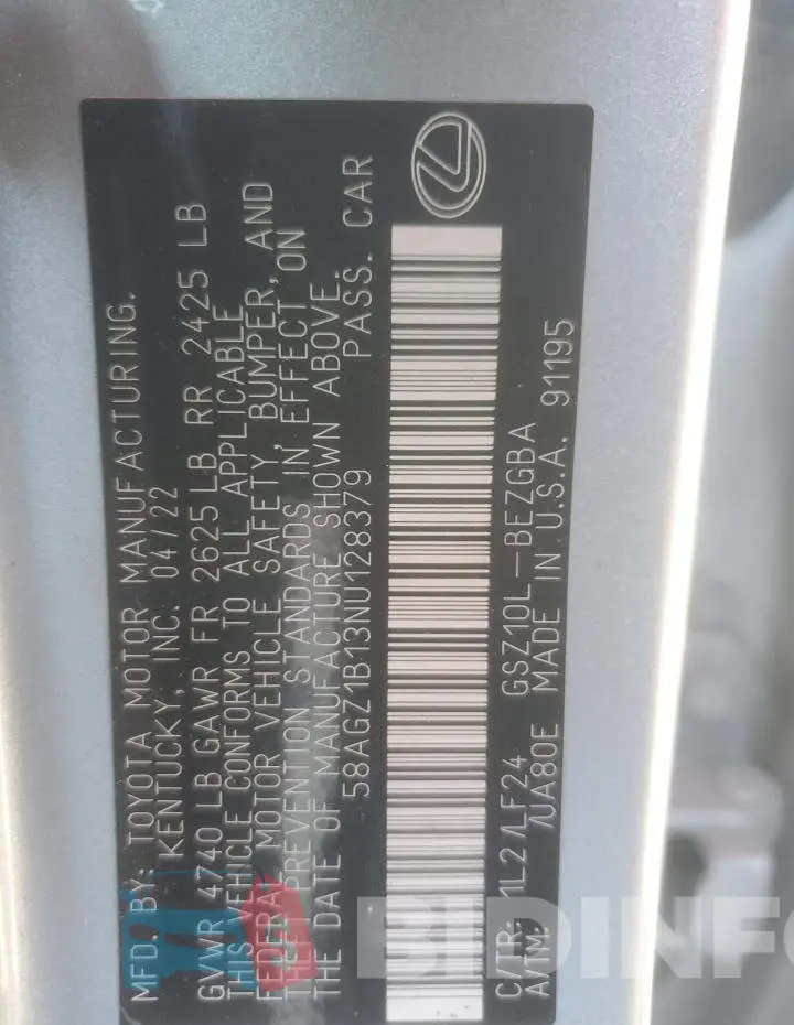 58AGZ1B13NU128379 Photo# 12