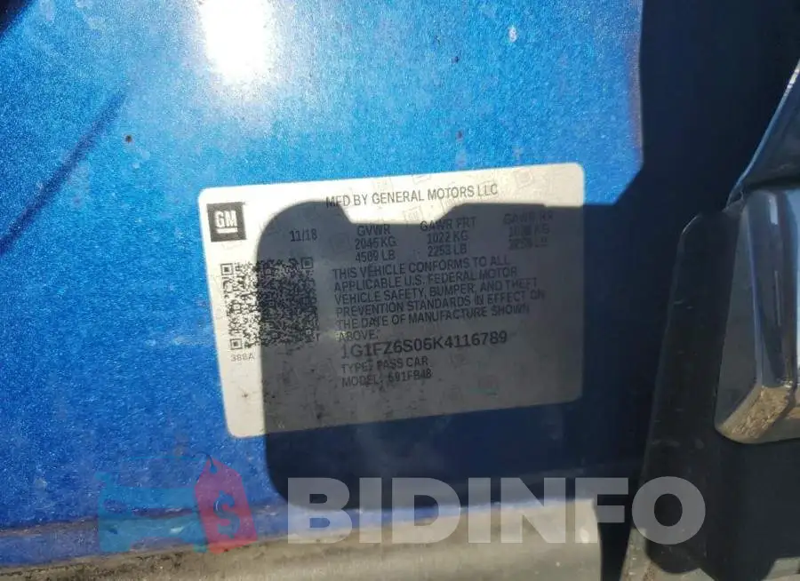 1G1FZ6S06K4116789 Photo# 12
