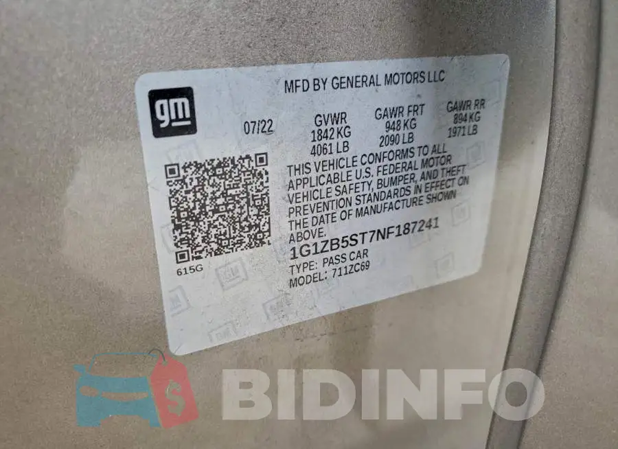 1G1ZB5ST7NF187241 Photo# 12