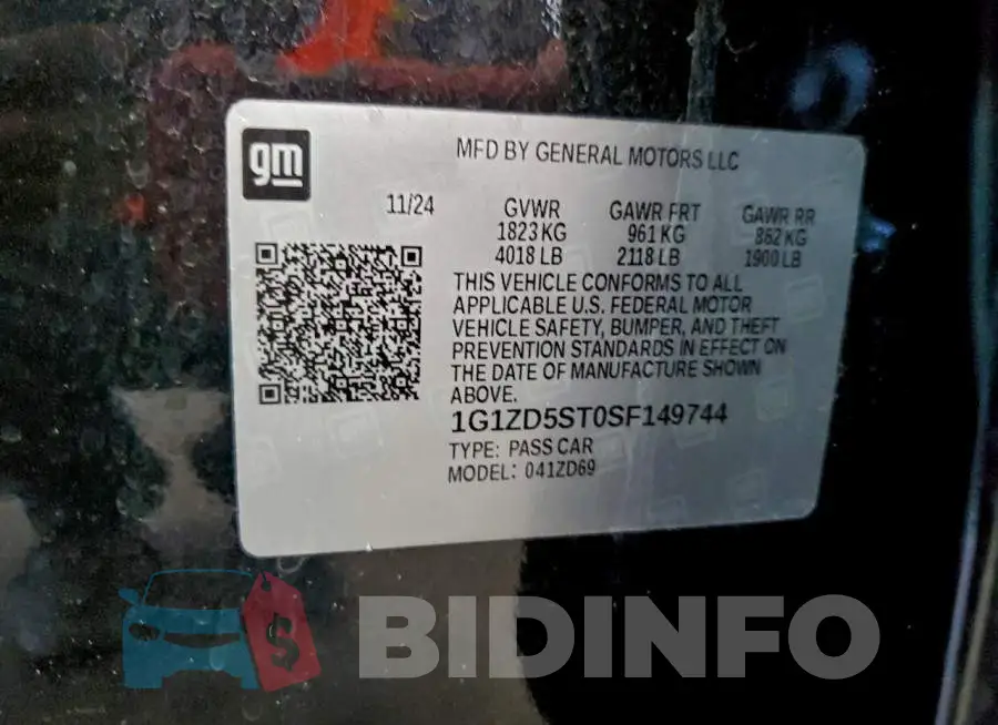 1G1ZD5ST0SF149744 Photo# 12
