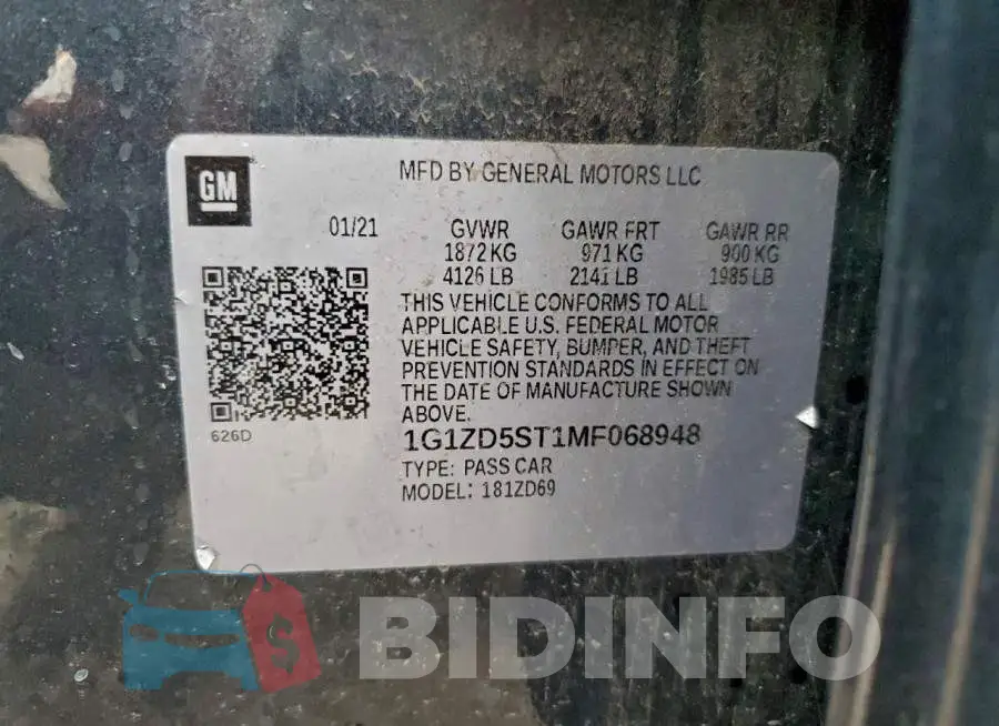1G1ZD5ST1MF068948 Photo# 12