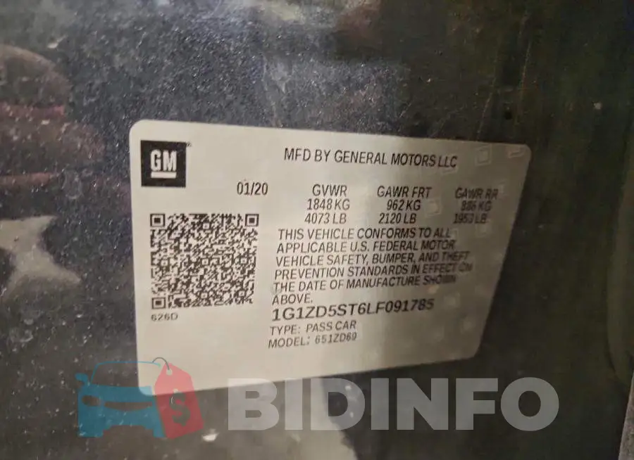 1G1ZD5ST6LF091785 Photo# 12