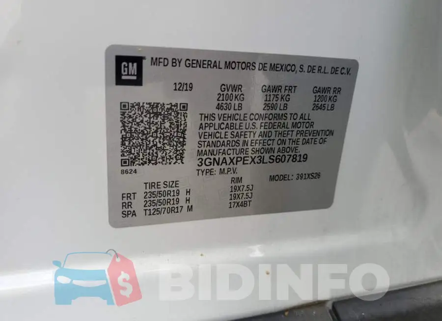 3GNAXPEX3LS607819 Photo# 14