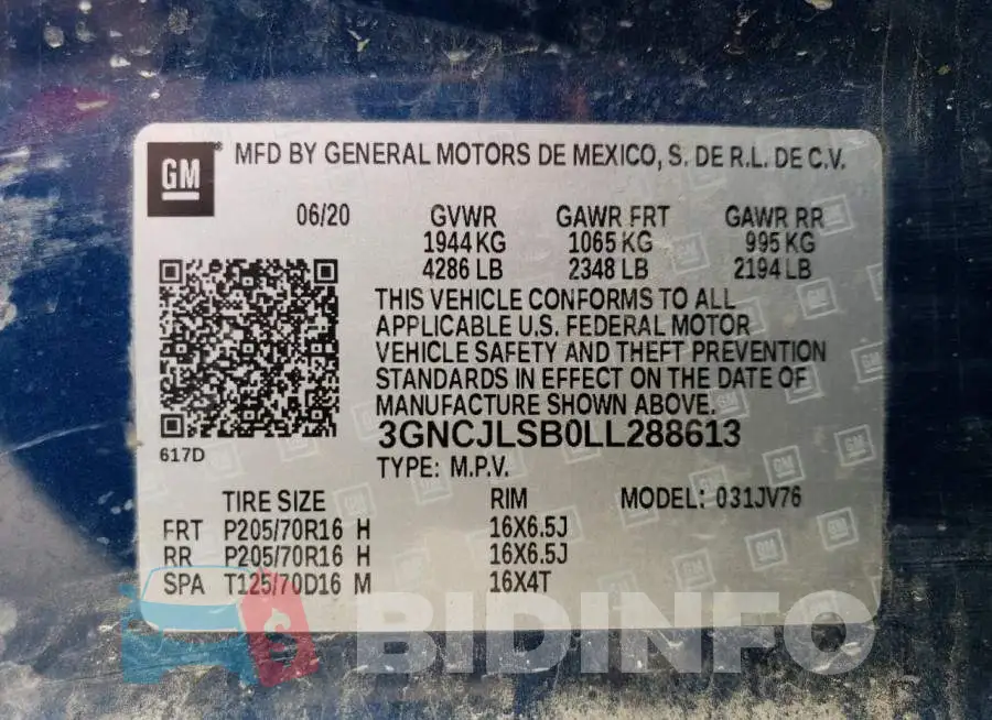 3GNCJLSB0LL288613 Photo# 14