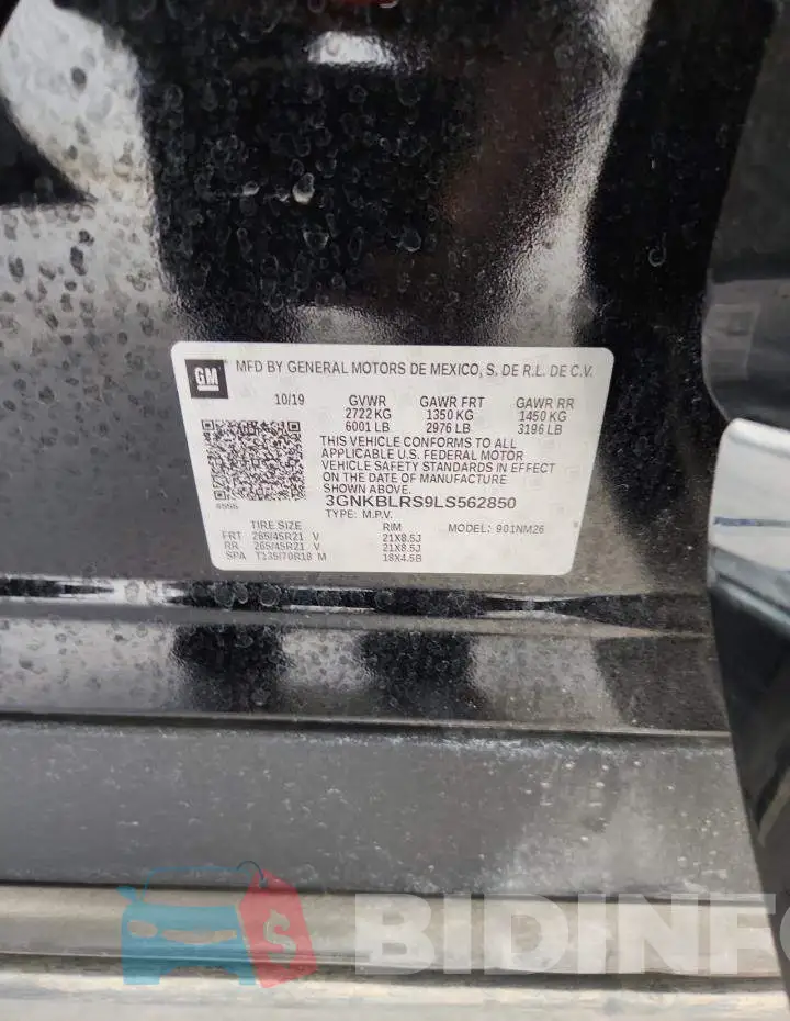 3GNKBLRS9LS562850 Photo# 13