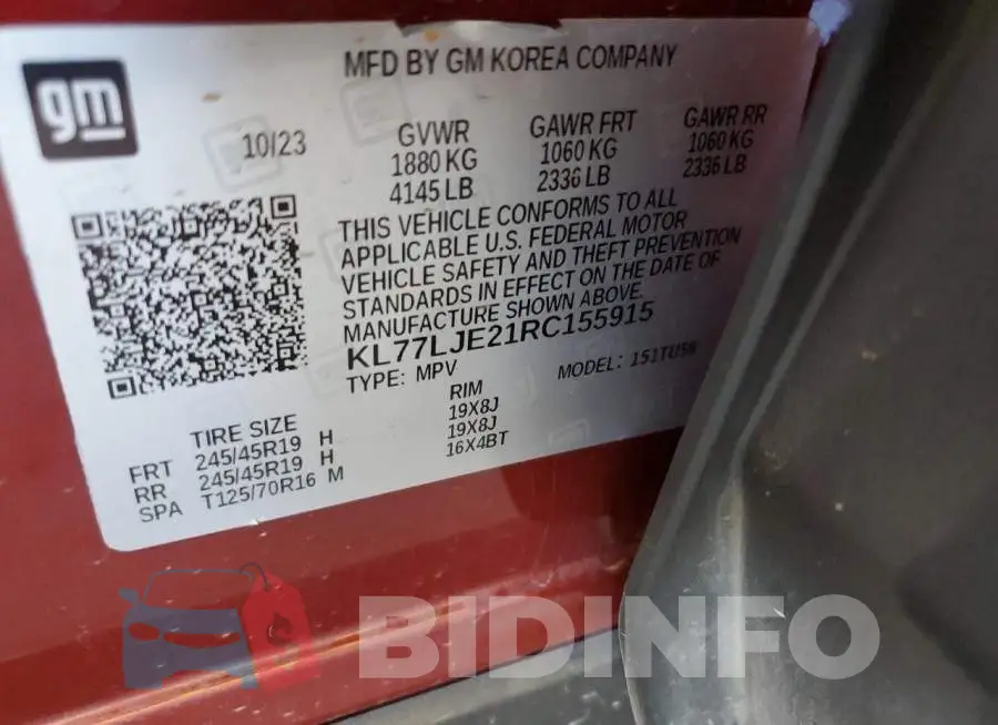 KL77LJE21RC155915 Photo# 13