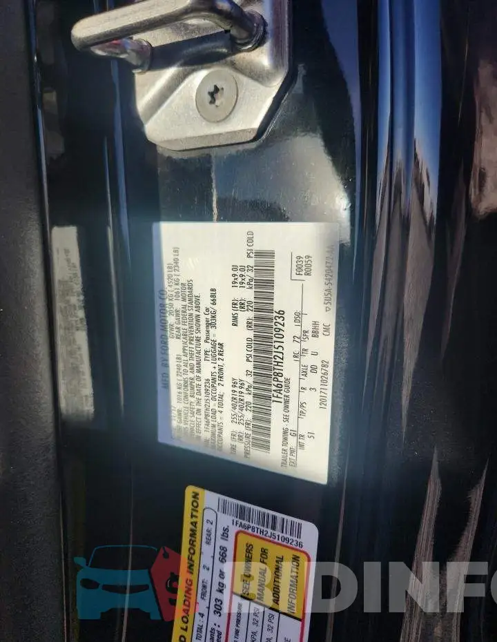 1FA6P8TH2J5109236 Photo# 12