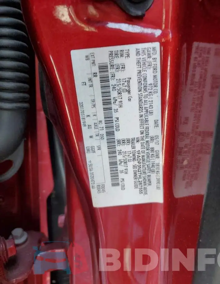 1FADP3N27HL287555 Photo# 12