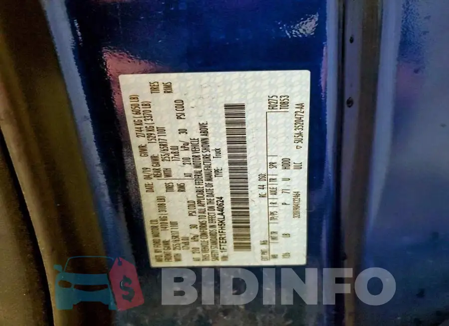 1FTER1FH5KLA40624 Photo# 12