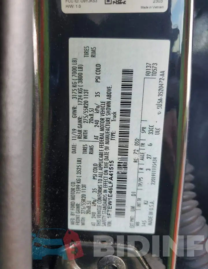 1FTEW1E46LFA41515 Photo# 12
