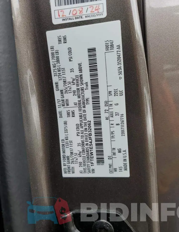 1FTEW1E54JFB32062 Photo# 12
