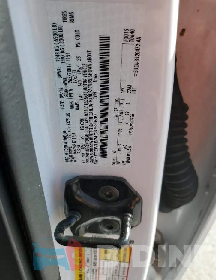 1FTEW1EP4GKF91609 Photo# 12