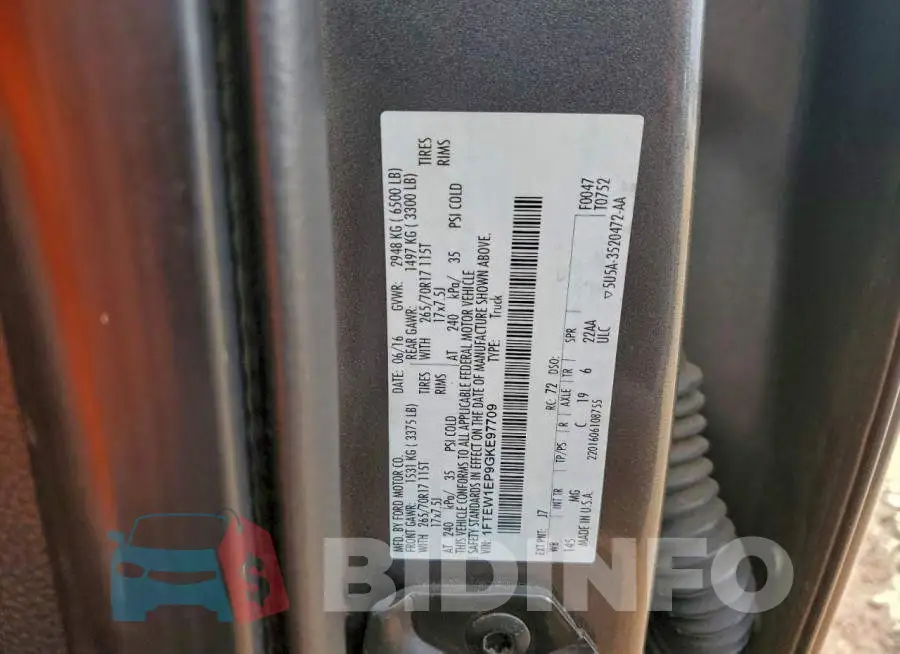 1FTEW1EP9GKE97709 Photo# 12