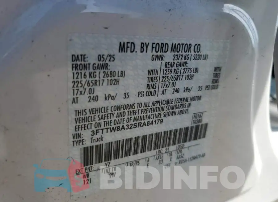 3FTTW8A32SRA84179 Photo# 12