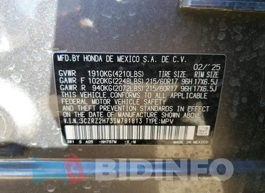 3CZRZ2H73SM781813 Photo# 14
