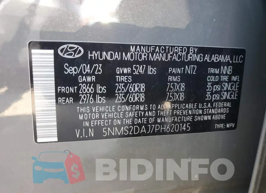 5NMS2DAJ7PH620145 Photo# 14