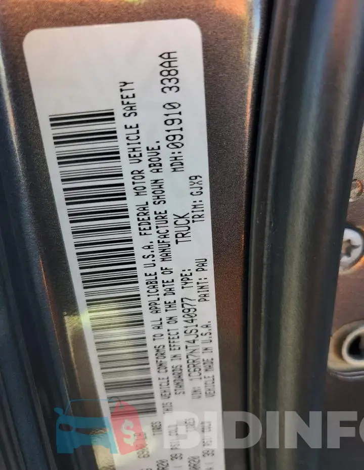1C6RR7NT4JS140977 Photo# 13