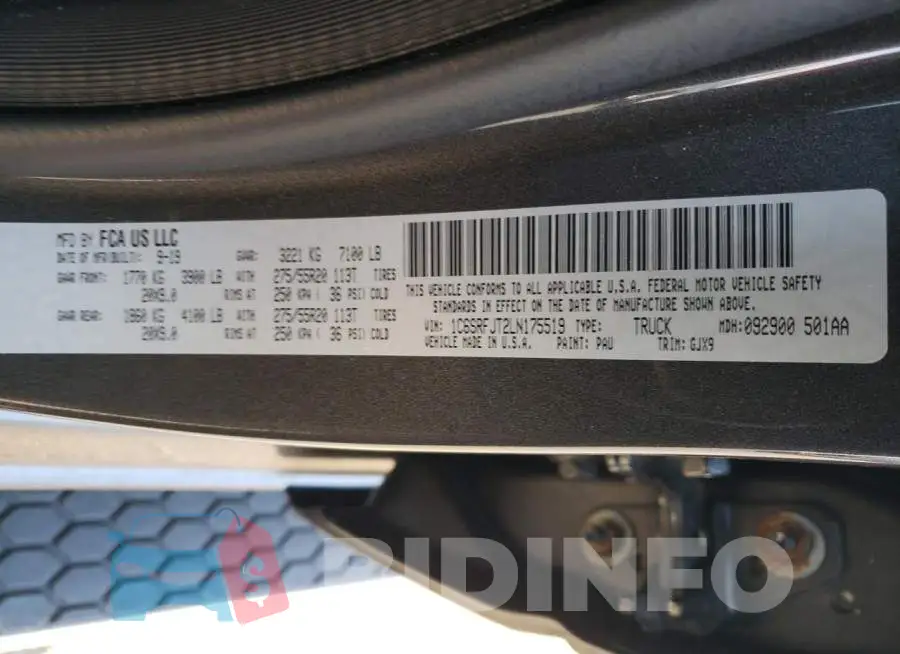 1C6SRFJT2LN175519 Photo# 13